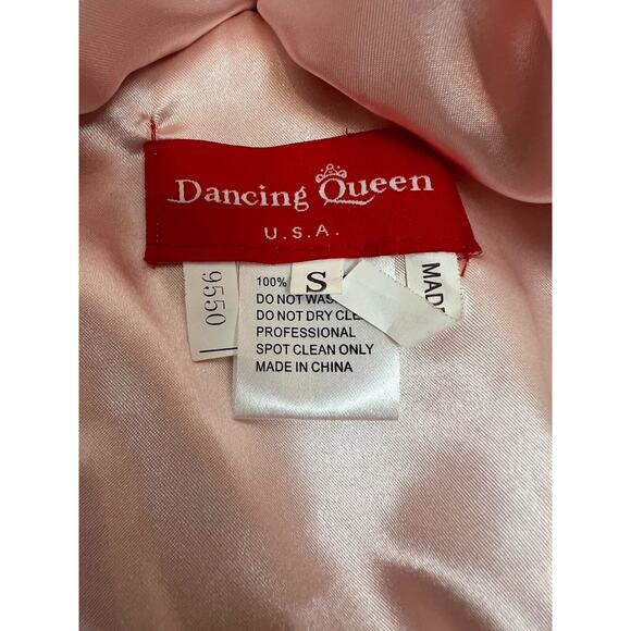 Dancing Queen - 9550 Mock Two-Piece A-Line Short Mini Prom Dress Pink S - Picture 13 of 16